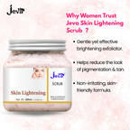 Jeva Skin Lightening Scrub Face & Body Exfoliates | Grocsy