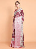 Vamsee Bhavi Maroon Georgette Saree | Grocsy