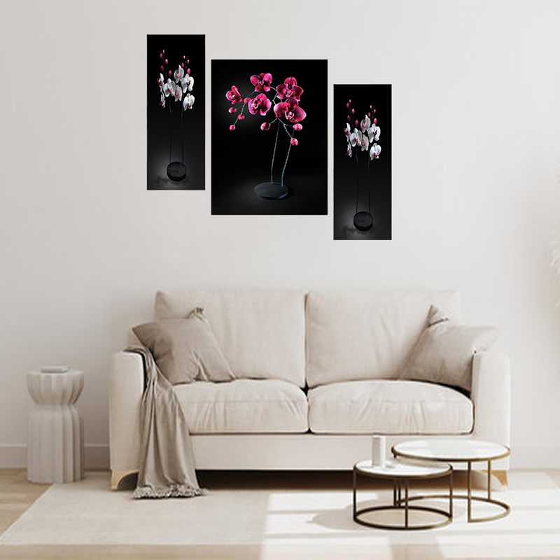 Tehzeeb Creations Set Of 3 Digital Wall Painting | Grocsy