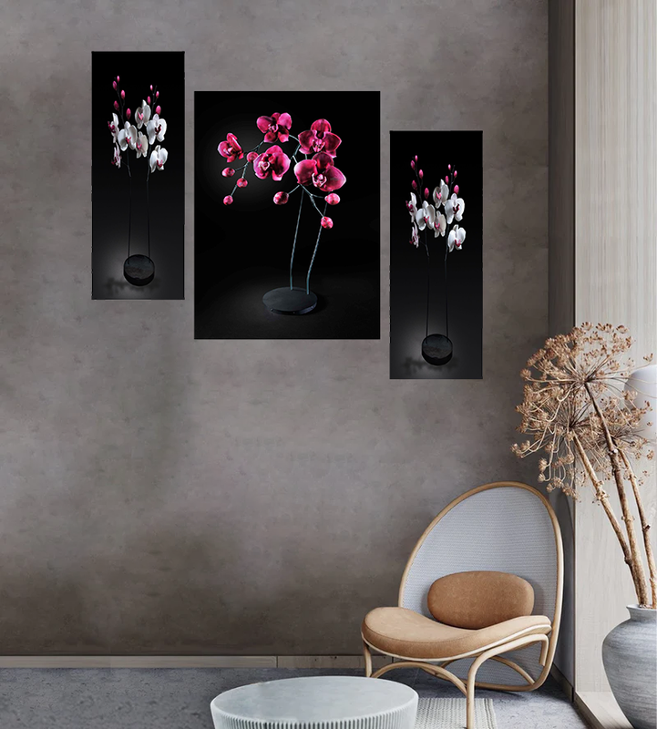 Tehzeeb Creations Set Of 3 Digital Wall Painting | Grocsy