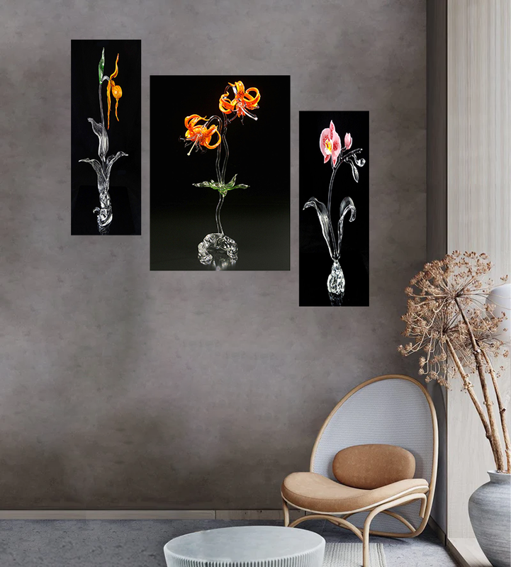 Tehzeeb Creations Set Of 3 Digital Wall Painting | Grocsy