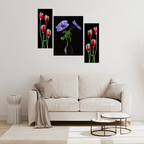 Tehzeeb Creations Set Of 3 Digital Wall Painting | Grocsy