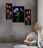 Tehzeeb Creations Set Of 3 Digital Wall Painting | Grocsy