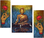 Tehzeeb Creations Set Of 3 Digital Wall Painting | Grocsy