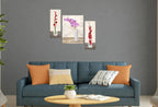 Tehzeeb Creations Set Of 3 Digital Wall Painting | Grocsy