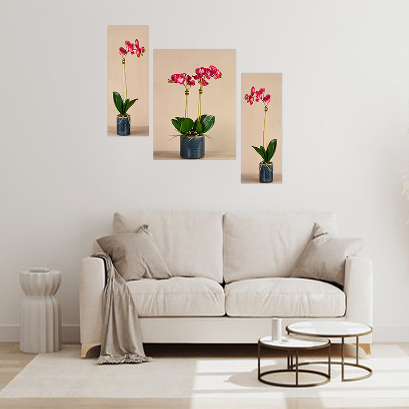 Tehzeeb Creations Set Of 3 Digital Wall Painting | Grocsy