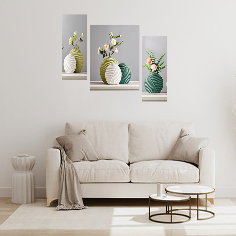 Tehzeeb Creations Set Of 3 Digital Wall Painting | Grocsy