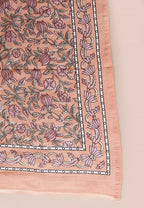 Miravan Women's Surpassing Orange Partywear Floral Printed Anarkali Kurta Dupatta  | Grocsy