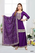 Joban Fashion Muslin Silk Purple Color Kurta Set | Grocsy
