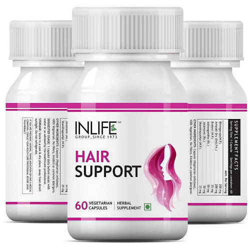 Inlife Hair Support Herbal Capsules | Grocsy