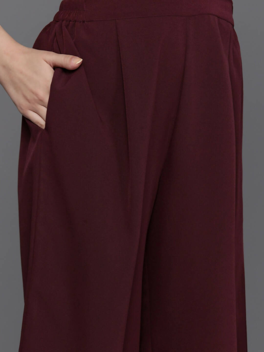 Ahalyaa Women Regular Kurta with Palazzos & With Dupatta - Brown Color | Grocsy
