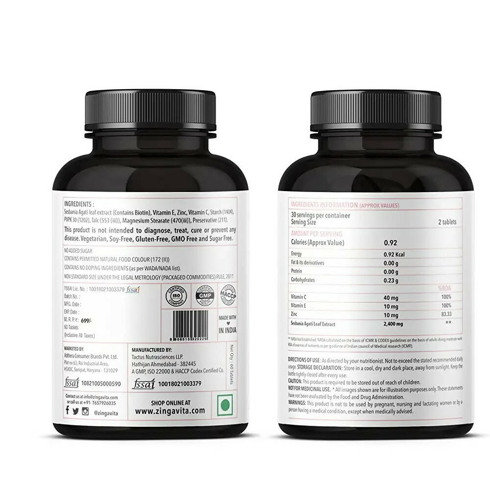 Zingavita Biotin Tablets | Grocsy