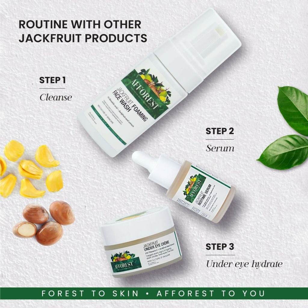 Afforest Jackfruit Bedtime Serum with 0.3% Alpha Arbutin, 1% Hyaluronic acid, Jackfruit seed extracts | Grocsy
