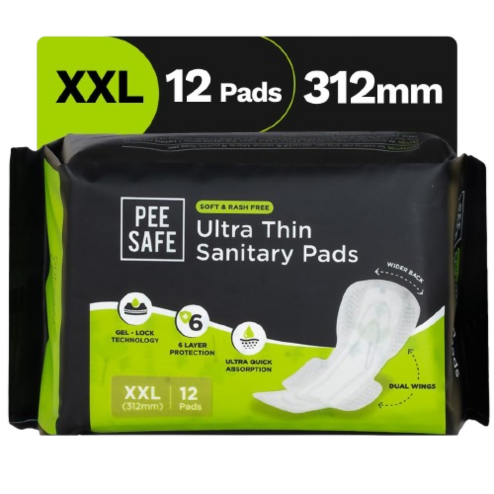 Pee Safe Comfort Ultra Thin Sanitary Pads For Women - XXL | Grocsy