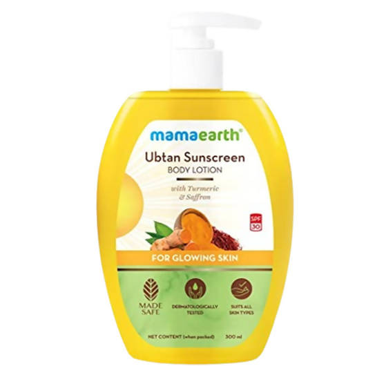 Mamaearth Ubtan Sunscreen Body Lotion SPF 30 | Grocsy