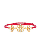 Designer kundan Rakhi - Ruby Raang | Grocsy