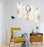 Tehzeeb Creations Set Of 3 Digital Wall Painting | Grocsy