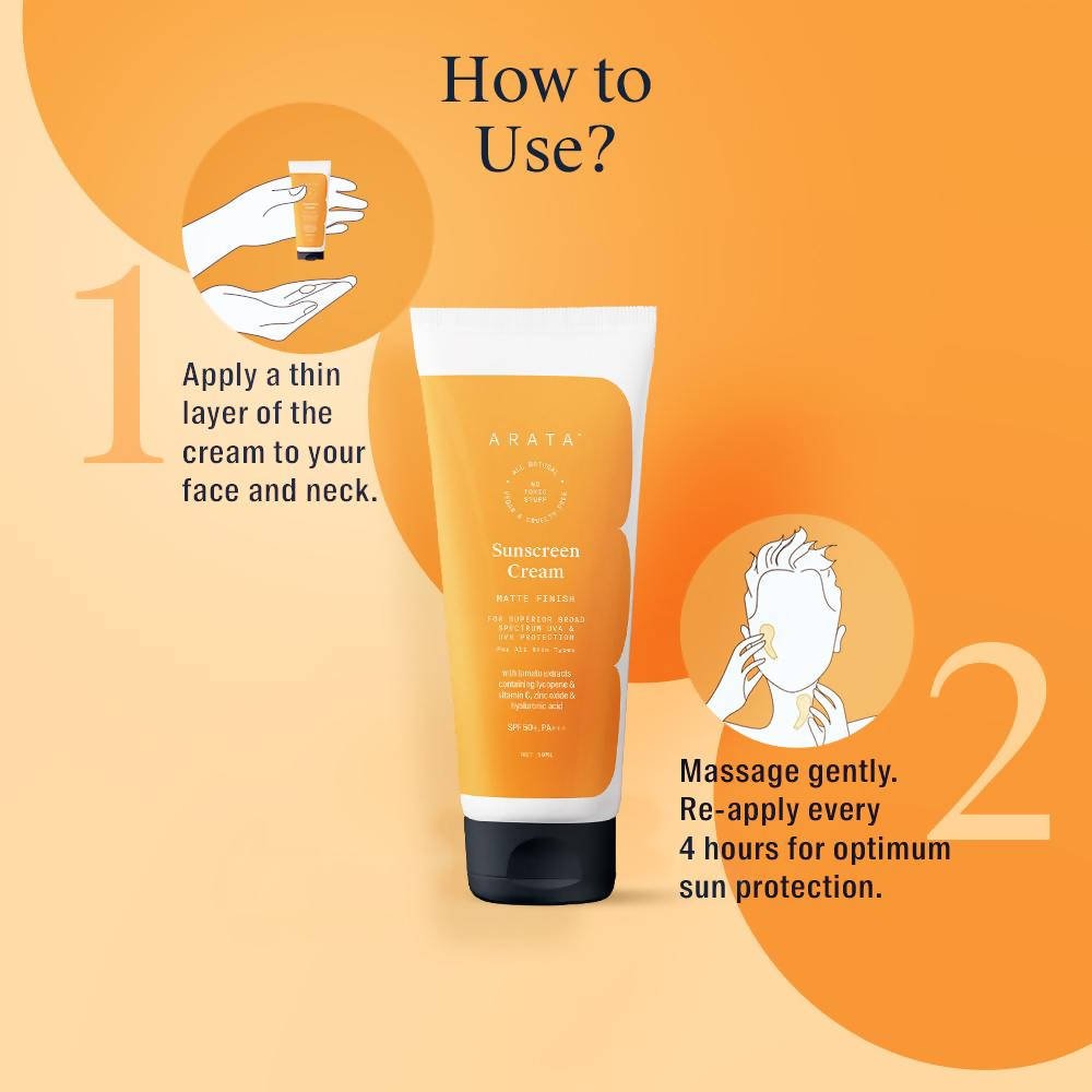 Arata Sunscreen Cream | Grocsy