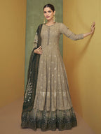 Myra Coco Real Georgette Embroidered Party Wear Suit | Grocsy