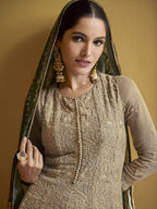 Myra Coco Real Georgette Embroidered Party Wear Suit | Grocsy