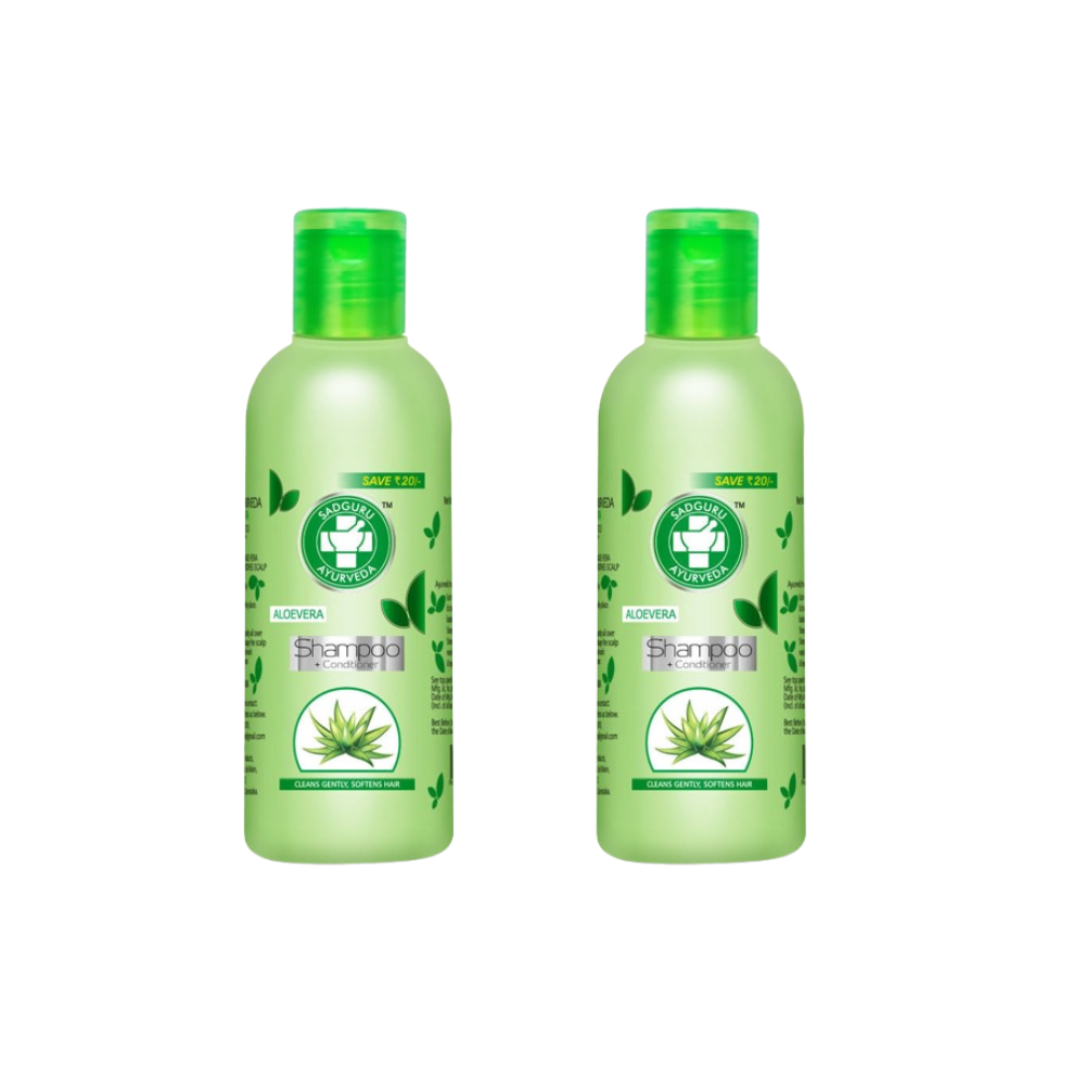 Sadguru Ayurveda Aloevera Shampoo + Conditioner | Grocsy