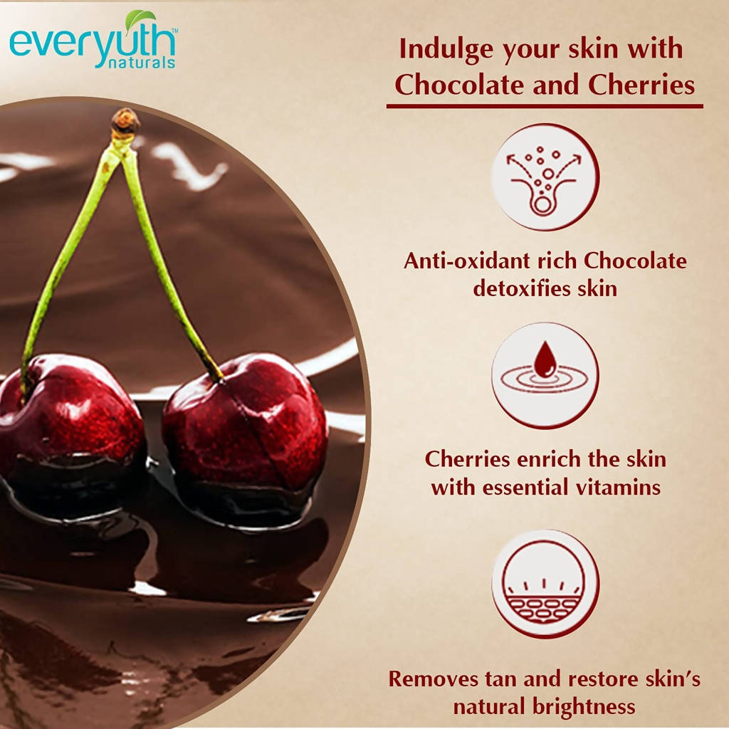 Everyuth Naturals Chocolate And Cherry Tan Removal Face & Body Pack | Grocsy