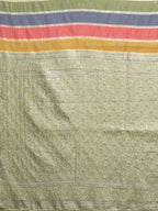 Janasya Multicolor Cotton Striped Woven Saree | Grocsy