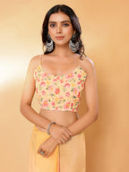 Janasya Multicolor Georgette Ombre Printed Saree | Grocsy