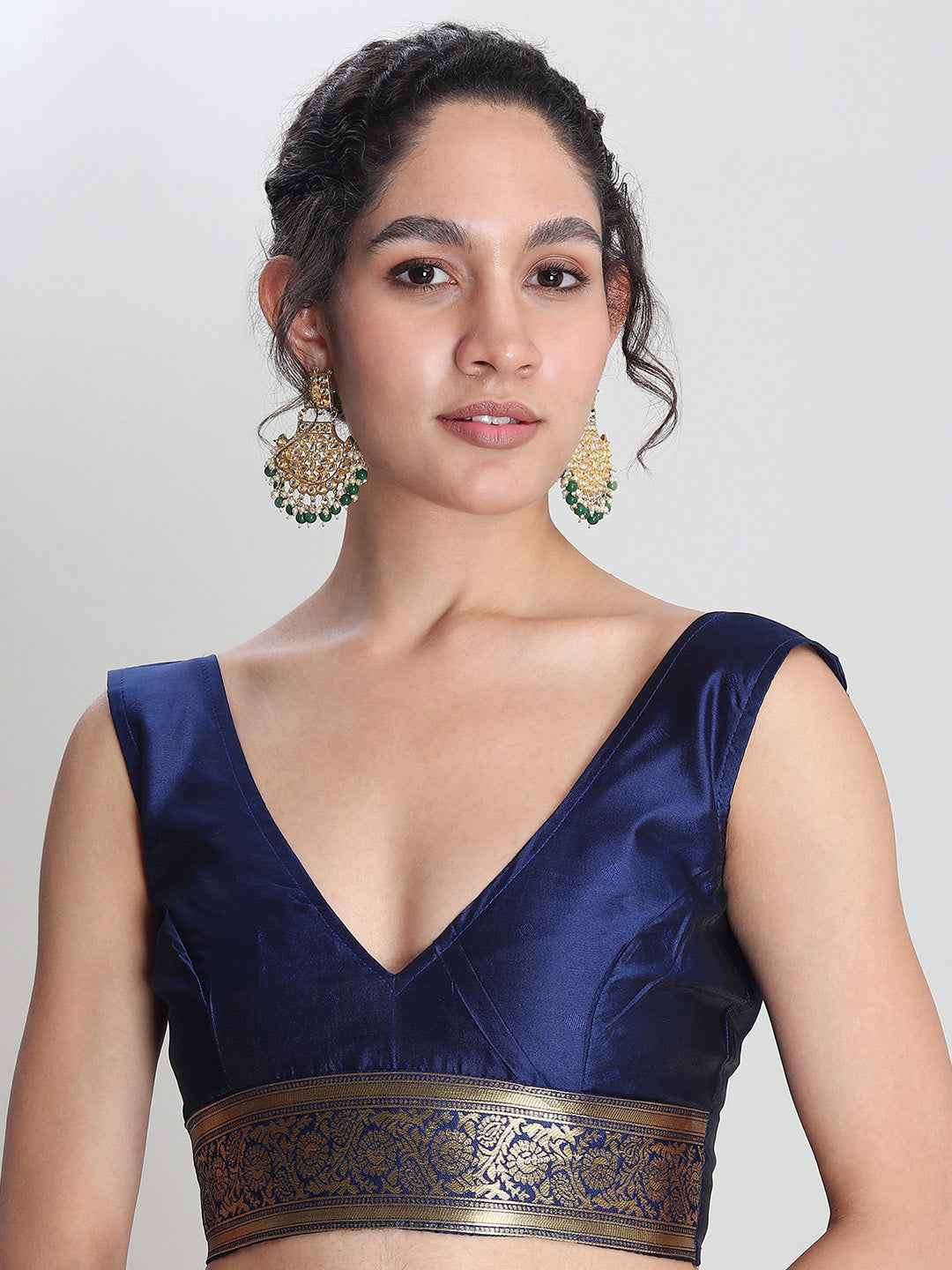 Janasya Pink Silk Blend Ethnic Motifs Jacquard Saree | Grocsy