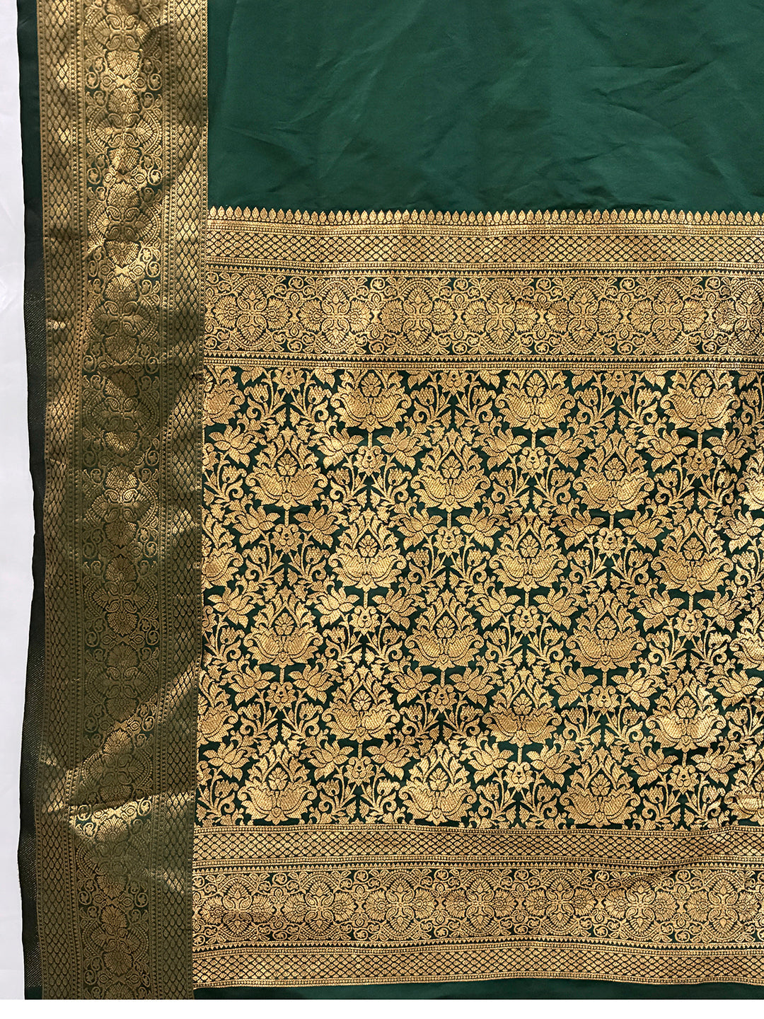 Dwija Fashion Women'S Party Wear Zari Weaving Silk Designer Saree With The Unstitched Blouse-Green | Grocsy