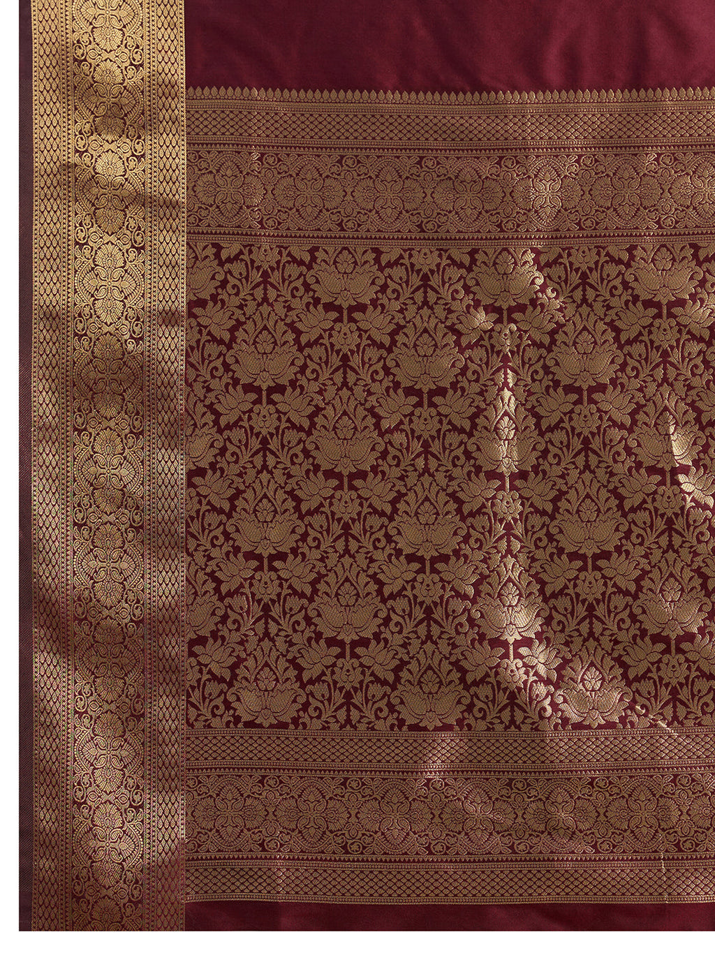 Dwija Fashion Women'S Party Wear Zari Weaving Silk Designer Saree With The Unstitched Blouse-Deep Maroon | Grocsy