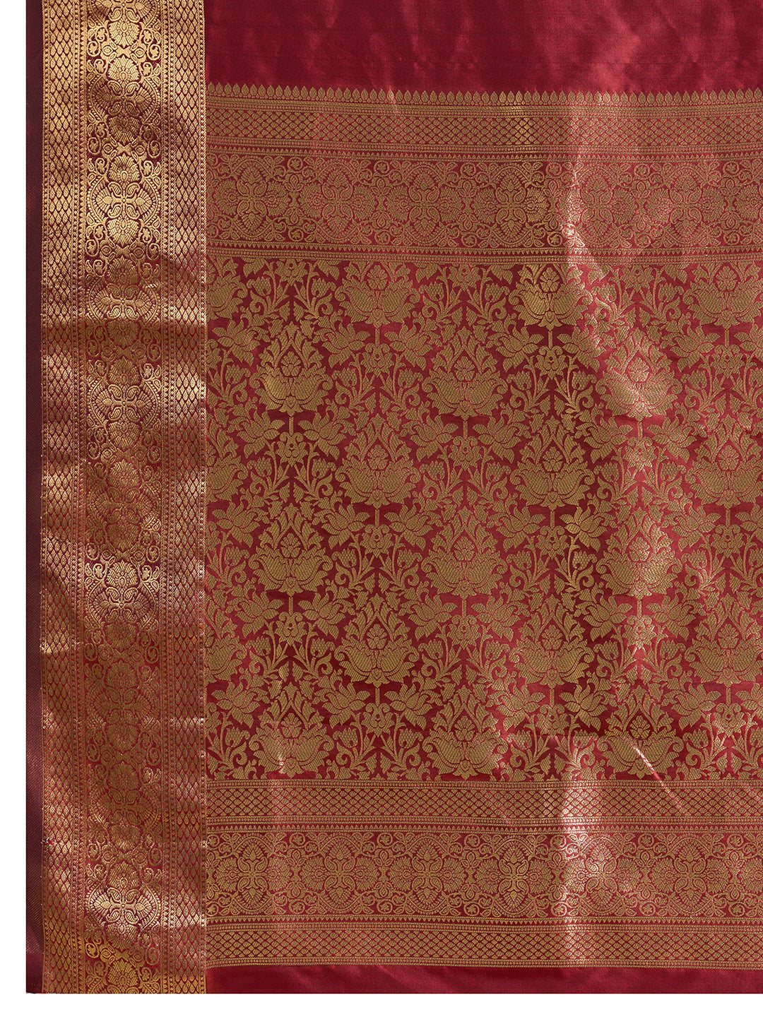Dwija Fashion Women'S Party Wear Zari Weaving Silk Designer Saree With The Unstitched Blouse-Red | Grocsy