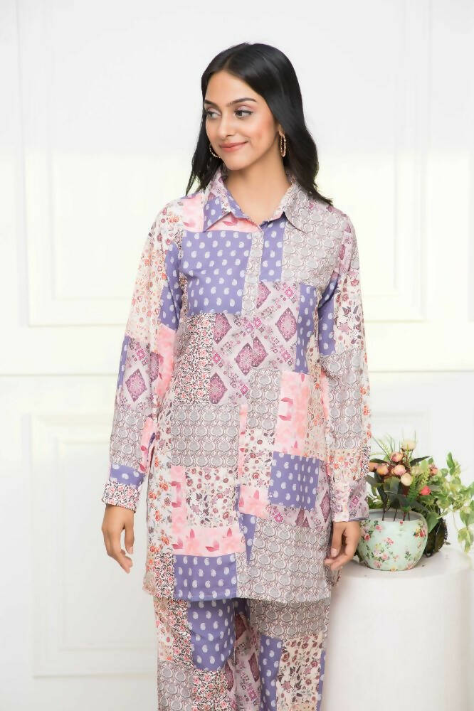 Myshka Multi Printed Bling & Sparkly Co-Ords For Women | Grocsy