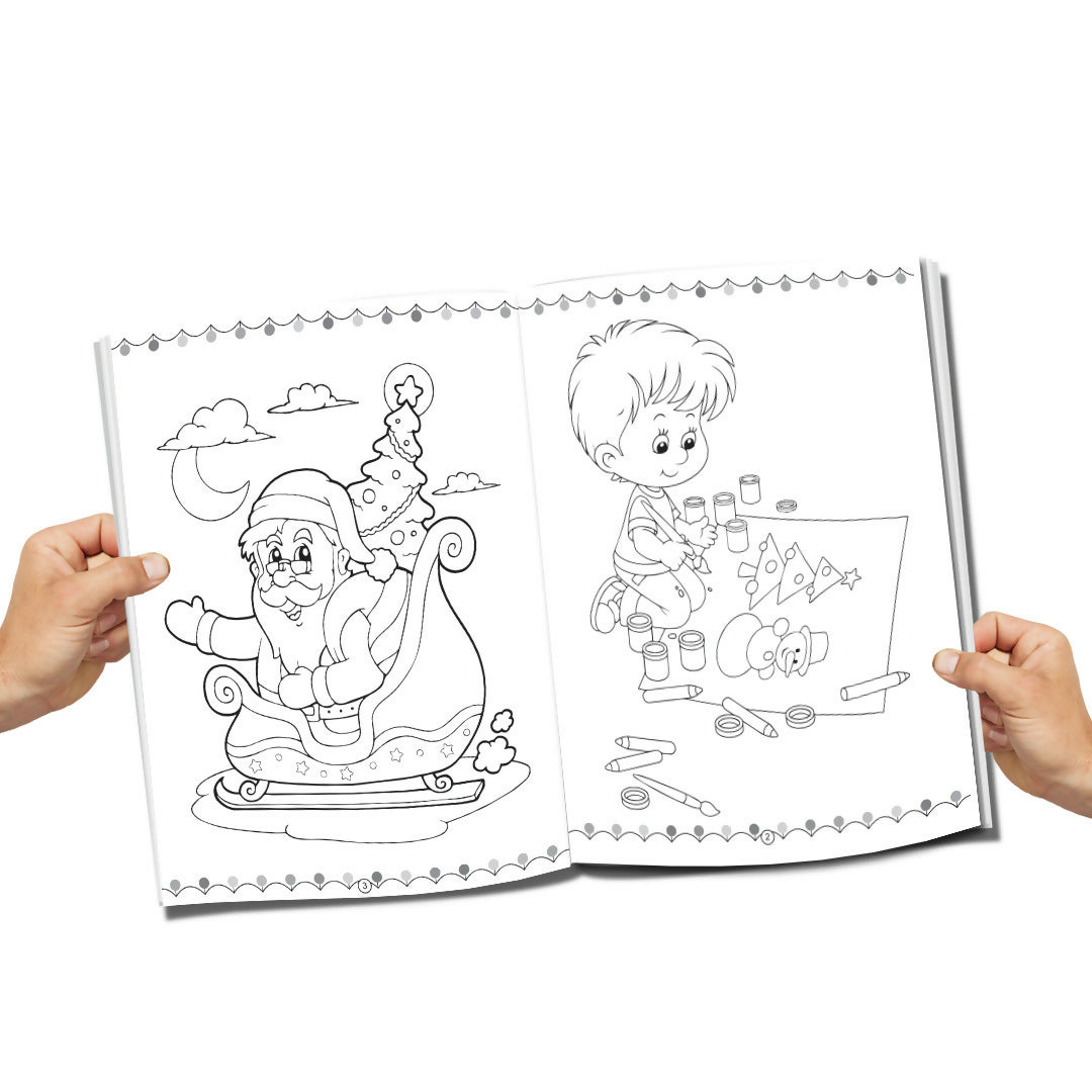 Dreamland Christmas Colouring Book for Kids Ages 4-8 Years | Grocsy