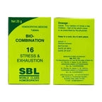 SBL Homeopathy Bio-Combination 16 Tablets | Grocsy