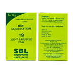 SBL Homeopathy Bio-Combination 19 Tablets | Grocsy