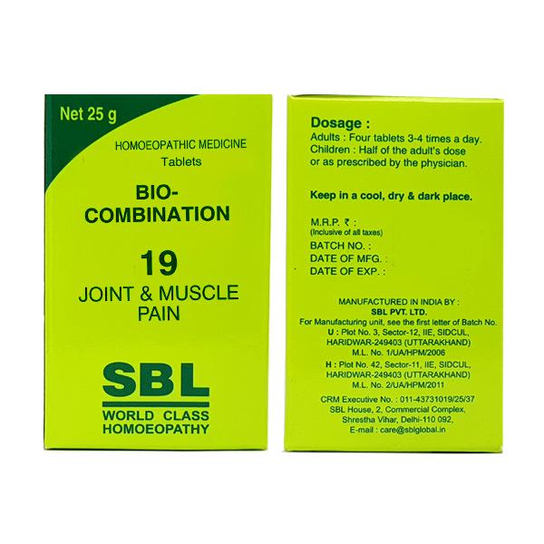 SBL Homeopathy Bio-Combination 19 Tablets | Grocsy