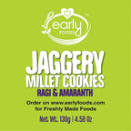 Early Foods Ragi Amaranth Jaggery Millet Cookies | Grocsy