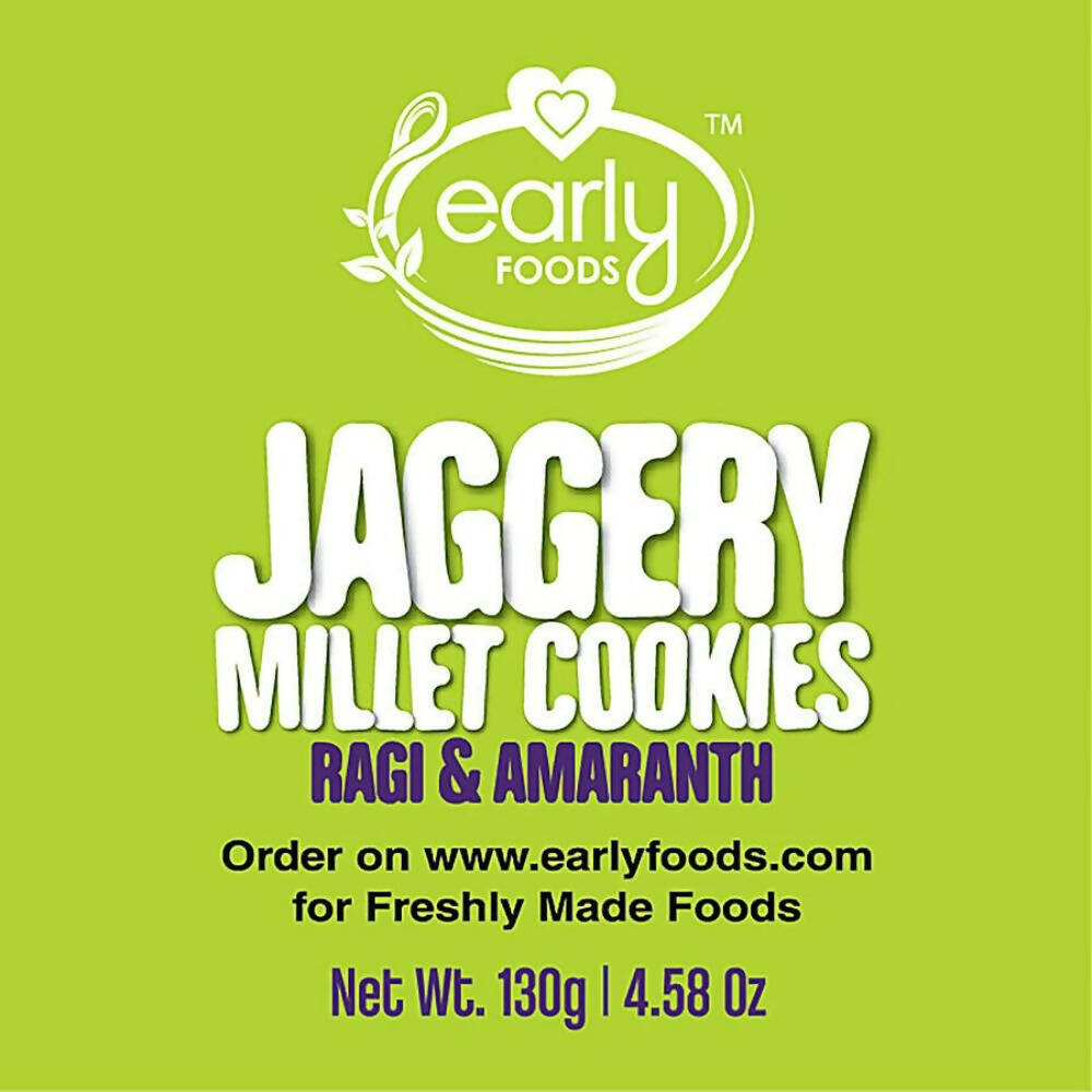 Early Foods Ragi Amaranth Jaggery Millet Cookies | Grocsy
