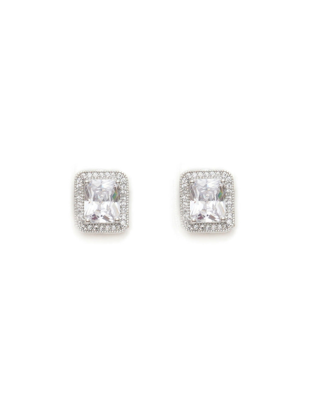 stone stud (white) - Ruby Raang | Grocsy