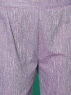 Women Republic Purple Cotton Kafttan With Palazzo | Grocsy