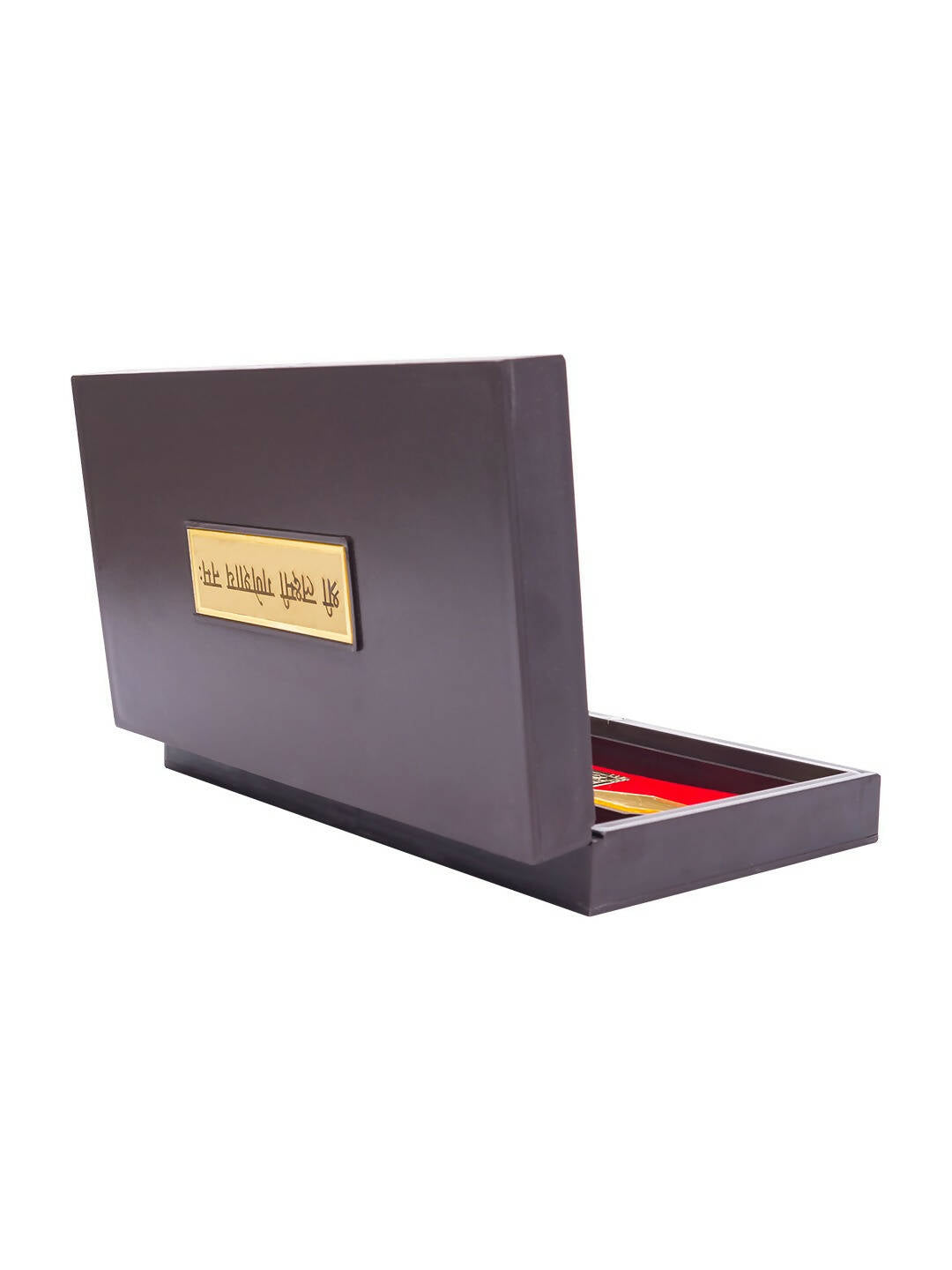 Golden Peacock Brown & Gold-Toned 24 Ct Gold Foil Laxmi And Ganesh Pooja Box | Grocsy