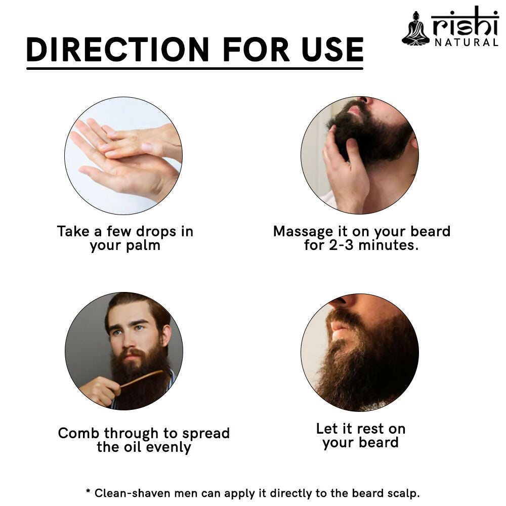 Rishi Natural Anti-Grey Beard Serum Oil | Grocsy