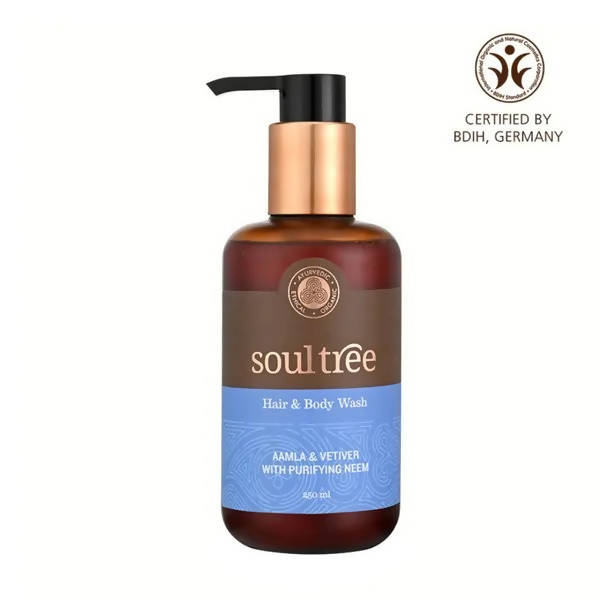 Soultree Hair & Body Wash - Aamla & Vetiver with Purifying Neem | Grocsy