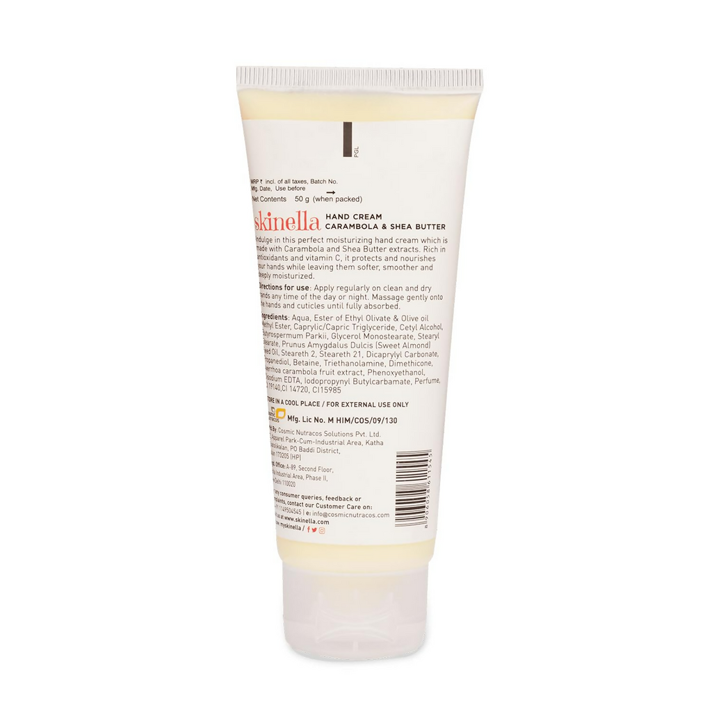 Skinella Hand Cream Carambola & Shea Butter with vitamin c Extract | Grocsy