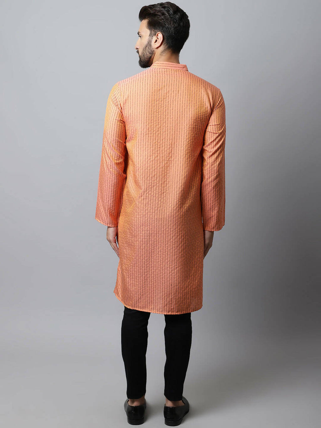 Even Apparels Red Color Pure Cotton Men's Kurta With Side Placket (STR1199) | Grocsy