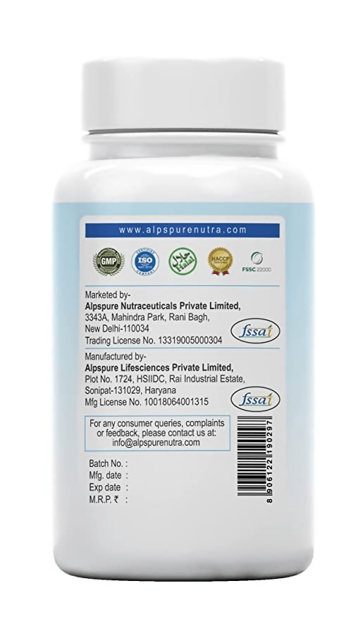Alpspure Nutra Flaxseed Oil Capsules | Grocsy