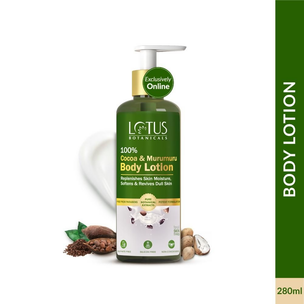 Lotus Botanicals 100% Cocoa & Murumuru Body Lotion | Grocsy
