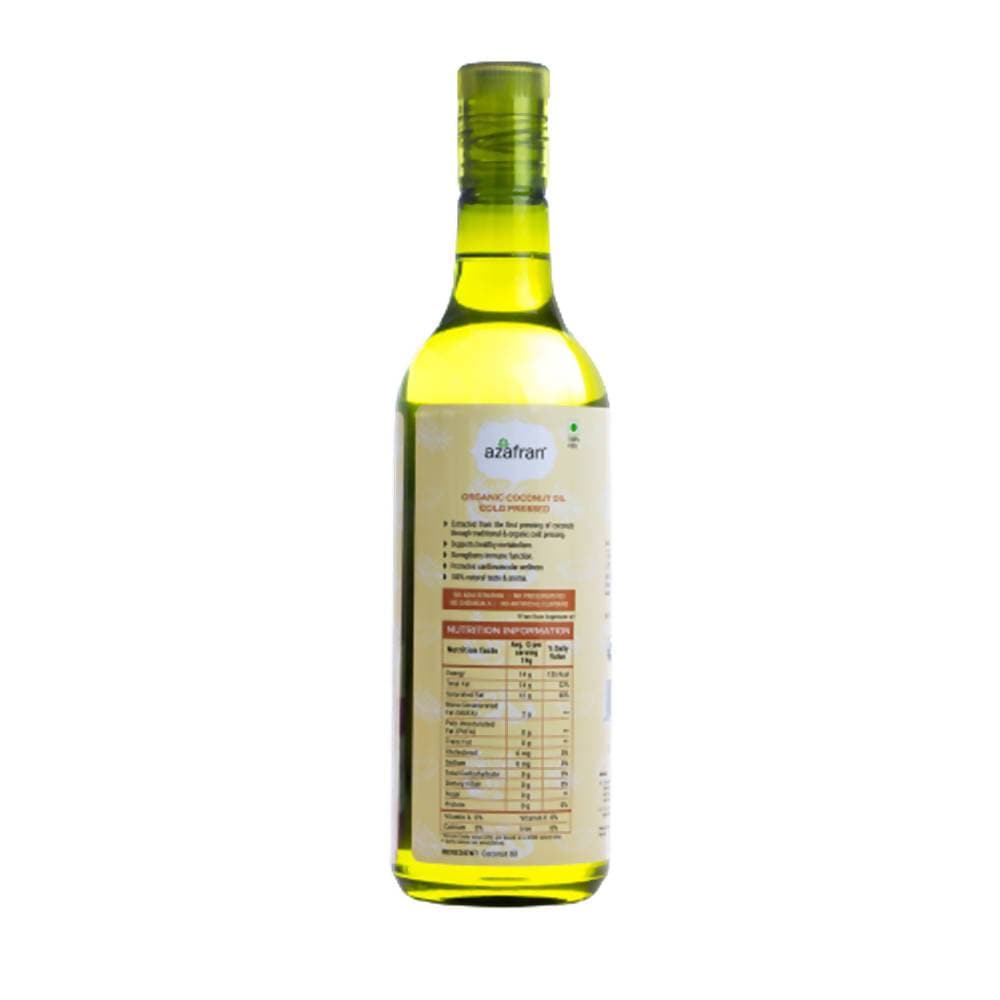 Azafran Organic Coconut Oil (Cold Pressed) | Grocsy
