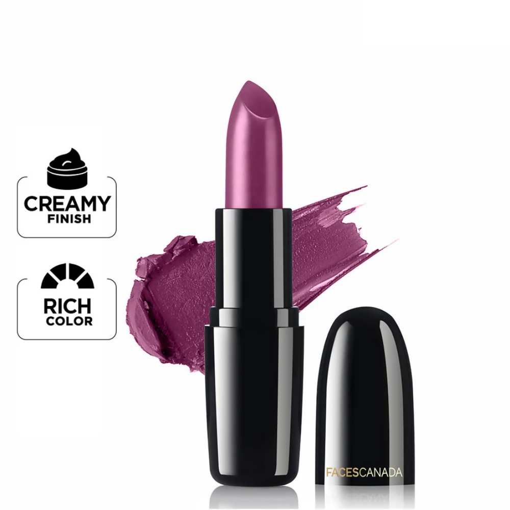 Faces Canada Creme Finish Lipstick - Imperial Plum 23 | Grocsy